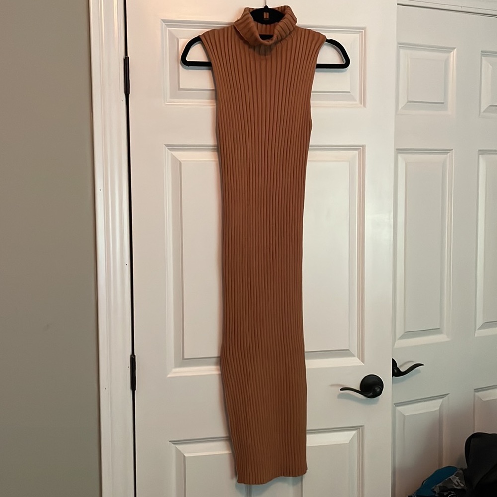 Vici Small Ribbed Knit Sweater Dress